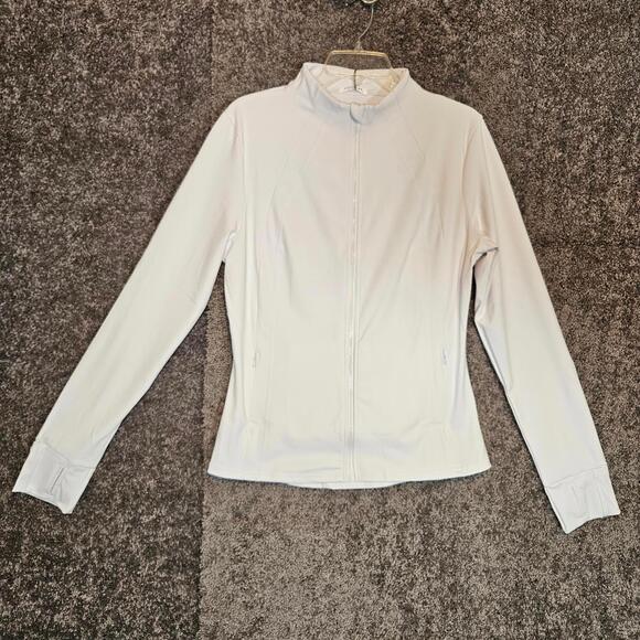 Women's White Slim Fit Yoga/Jogging Jacket. XL. NWt - Picture 4 of 5